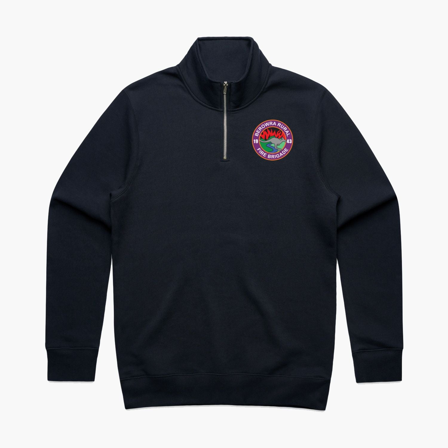 Berowra Brigade Logo Mens Half-Zip Crew