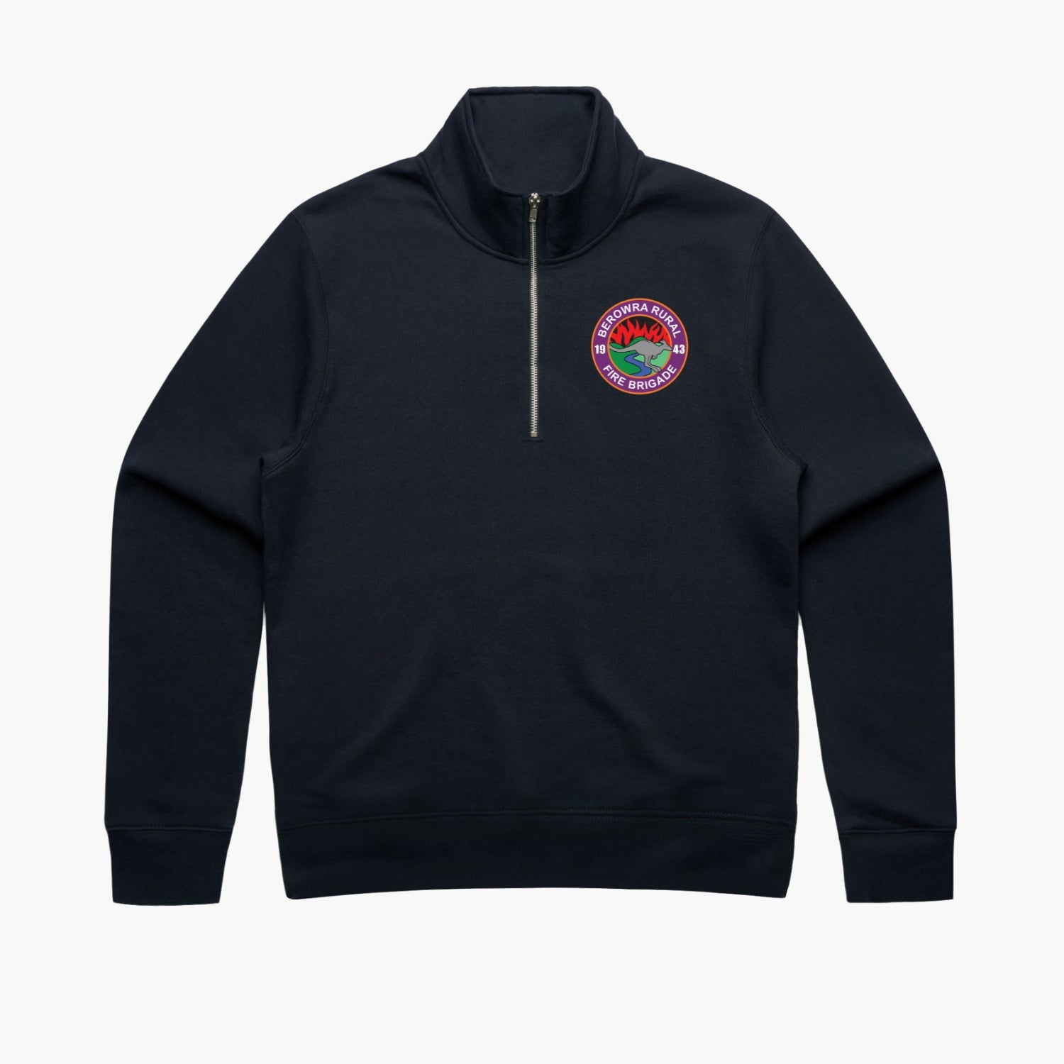 Berowra Brigade Logo Womens Half-Zip Crew
