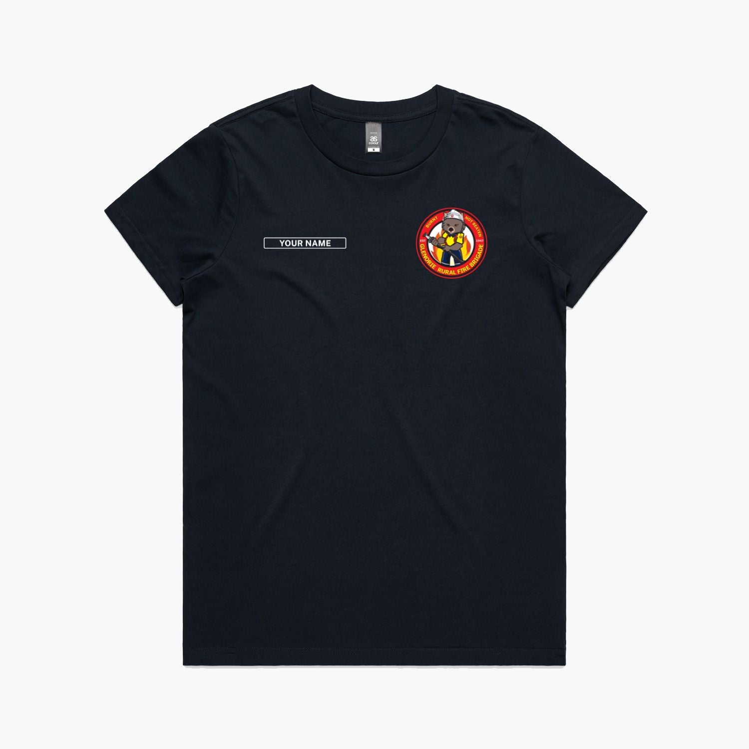 Glenorie Brigade Logo Womens T-Shirt with Name