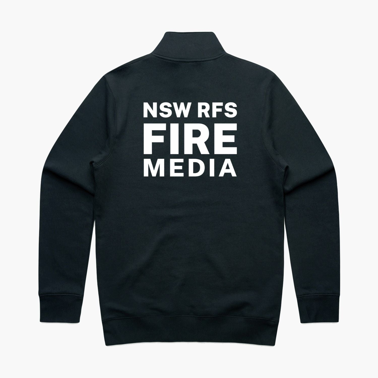 Media Half-Zip Crew