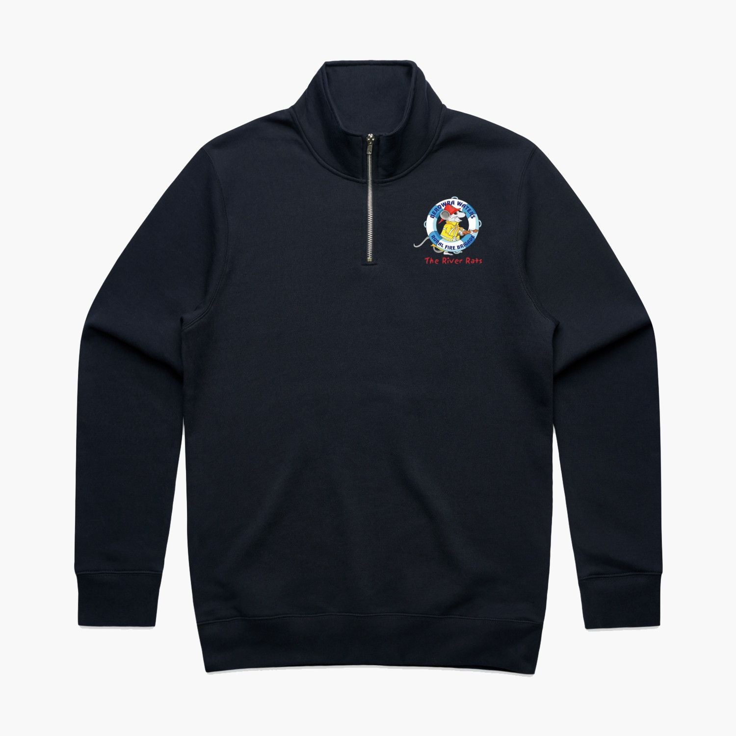 Berowra Waters River Rats Half-Zip Crew