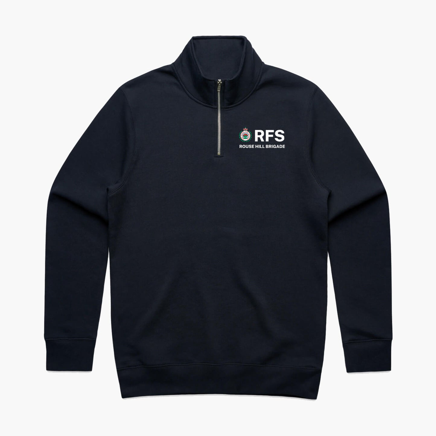 RFS Rouse Hill Brigade Womens Half Zip Crew Jumper